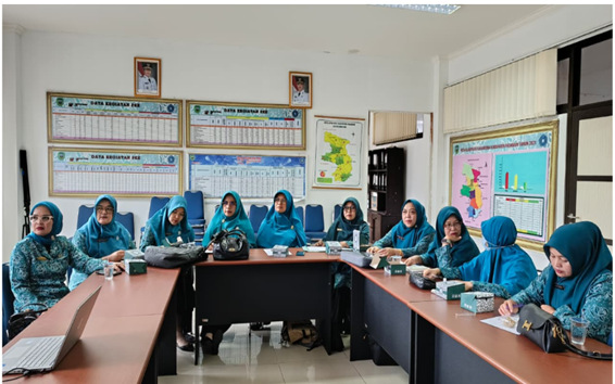 Sosialisasi Hasil Rakernas Ke X PKK Tahun 2025 Melalui Zoom  Meeting